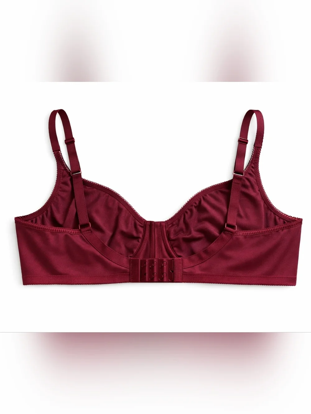 Plus Size Wacoal Full-Coverage Bra in Burgundy Size 44DD - Picture 2 of 4